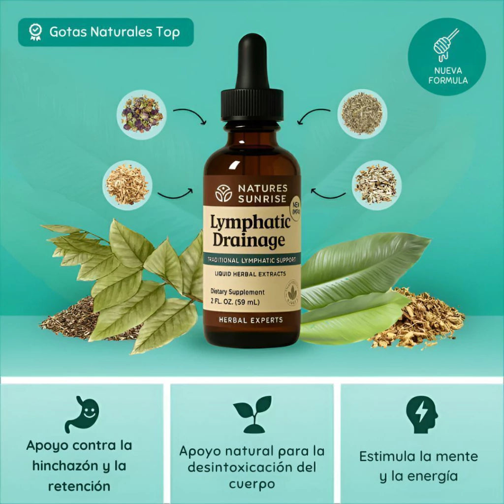Gotas Naturales para Apoyo Linfático (Lymphatic Drainage)