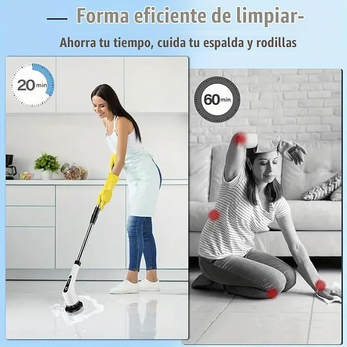 cepillo giratorio de limpieza inalámbrico