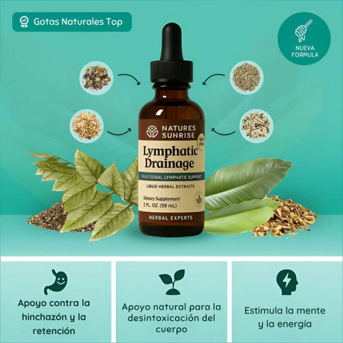 Gotas Naturales para Apoyo Linfático (Lymphatic Drainage)